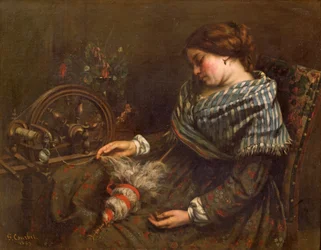 Die schlafende Stickerin, 1853